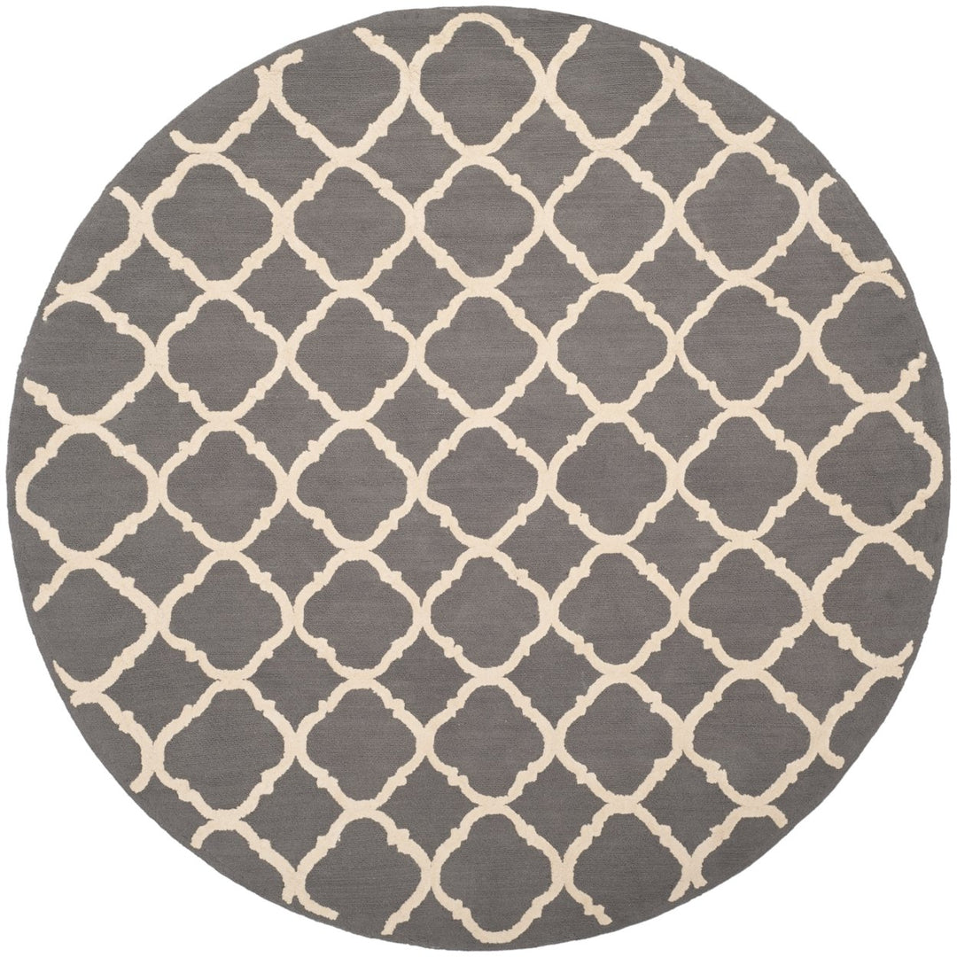 SAFAVIEH Newport NPT430A Hand-hooked Grey / Ivory Rug Image 3