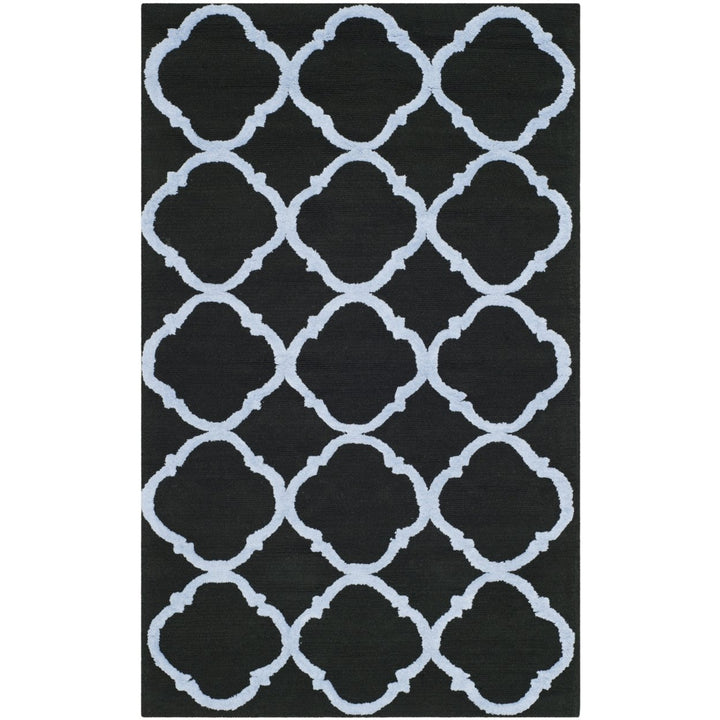 SAFAVIEH Newport NPT430B Hand-hooked Black / Blue Rug Image 7