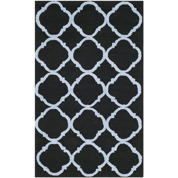 SAFAVIEH Newport NPT430B Hand-hooked Black / Blue Rug Image 8