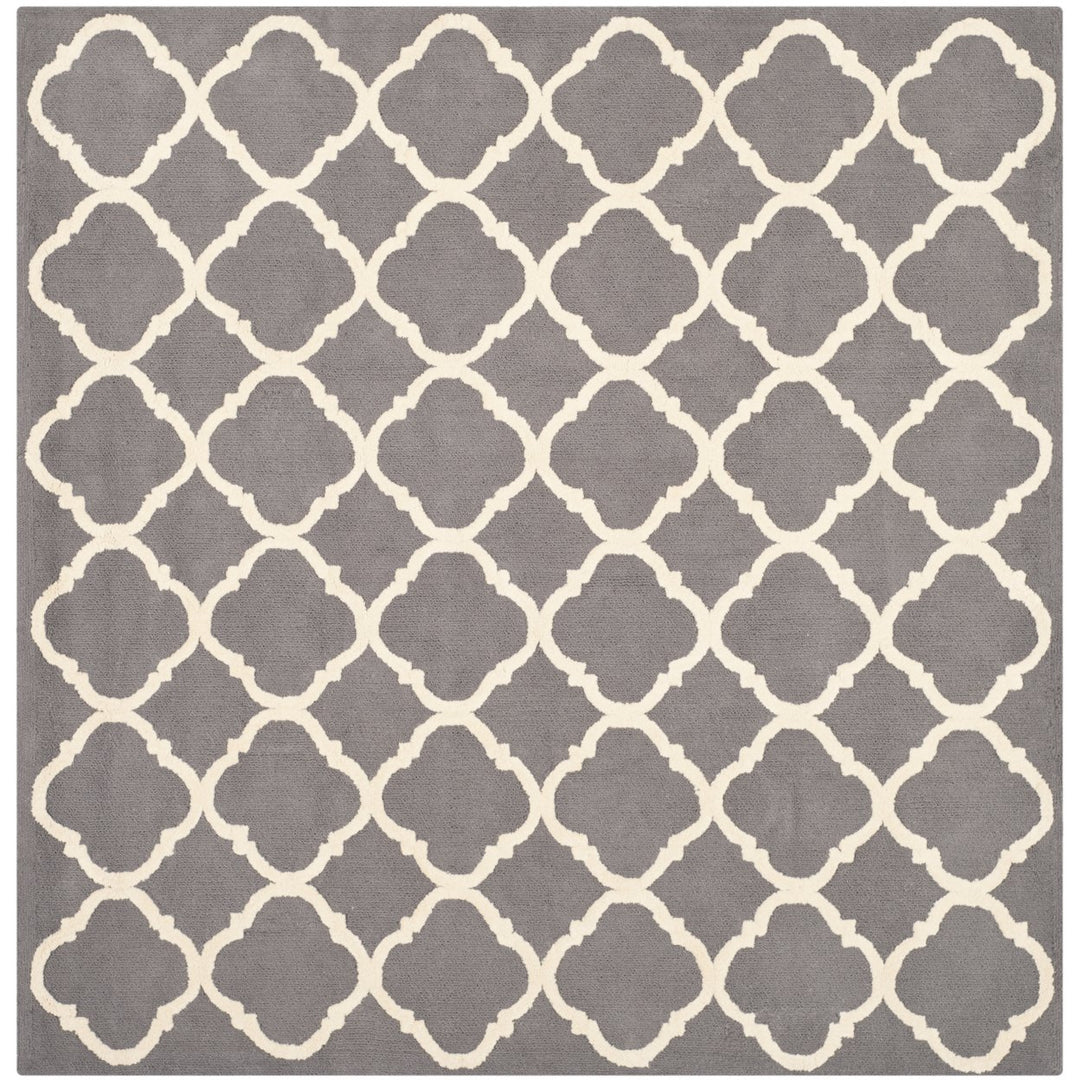 SAFAVIEH Newport NPT430A Hand-hooked Grey / Ivory Rug Image 5