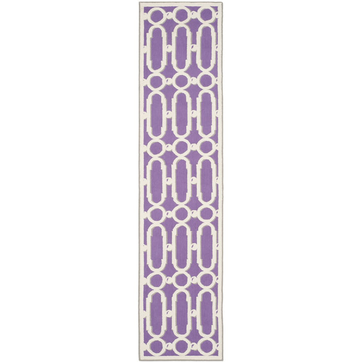 SAFAVIEH Newport NPT434B Hand-hooked Purple / White Rug Image 4