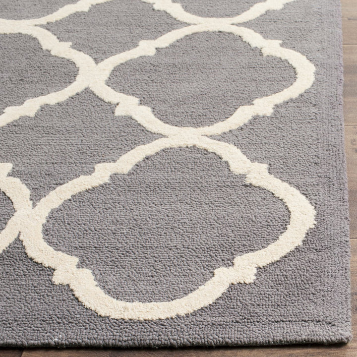 SAFAVIEH Newport NPT430A Hand-hooked Grey / Ivory Rug Image 6