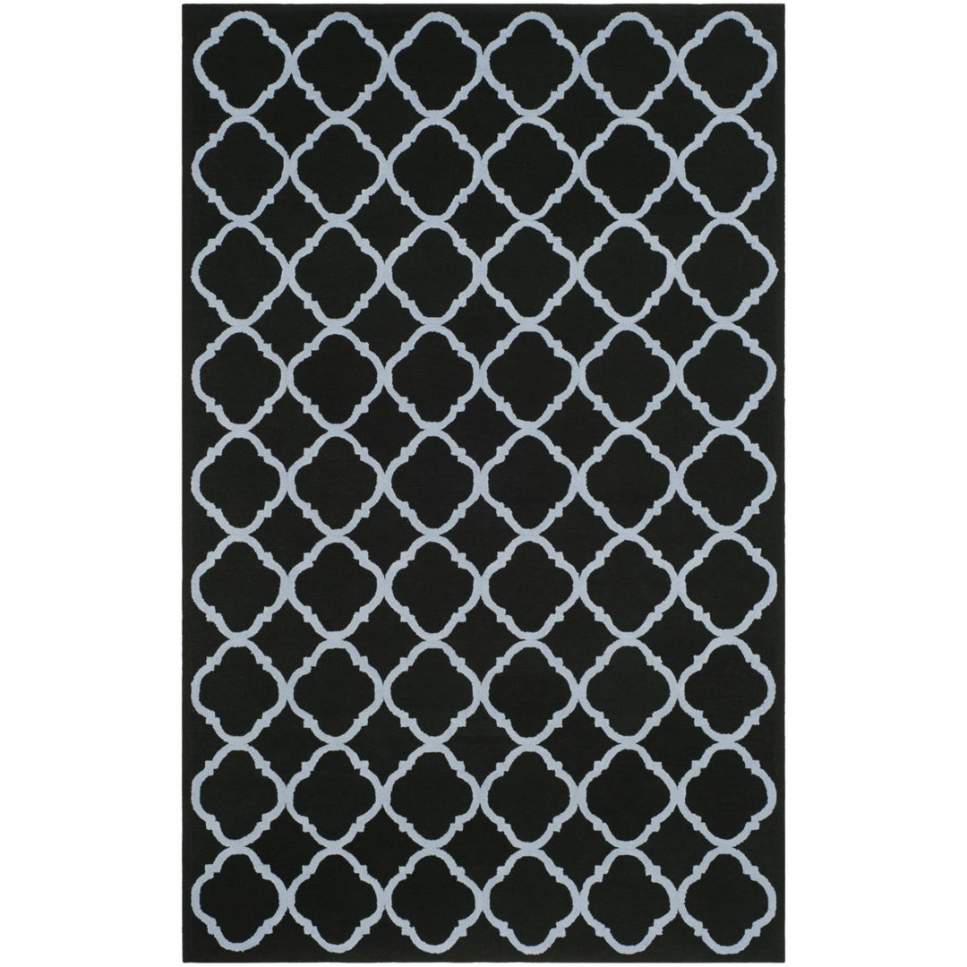 SAFAVIEH Newport NPT430B Hand-hooked Black / Blue Rug Image 1