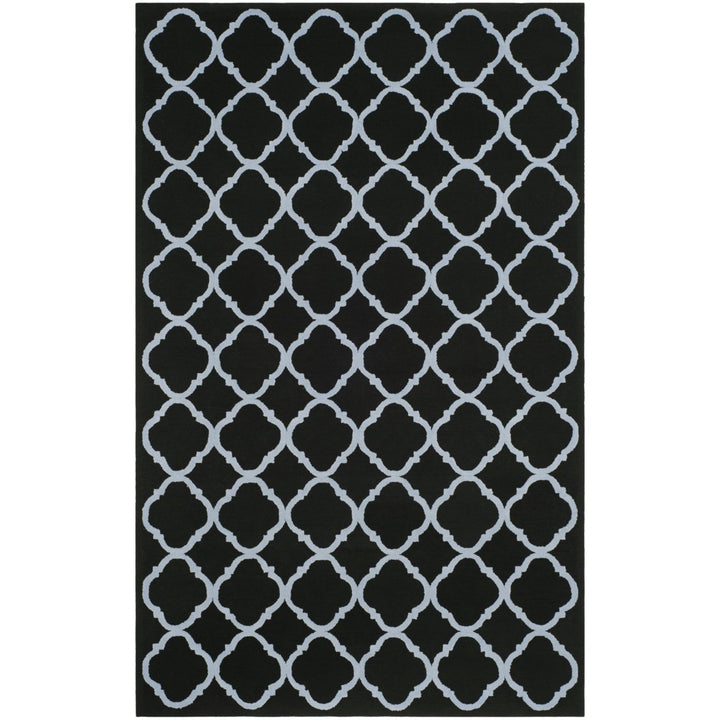 SAFAVIEH Newport NPT430B Hand-hooked Black / Blue Rug Image 1