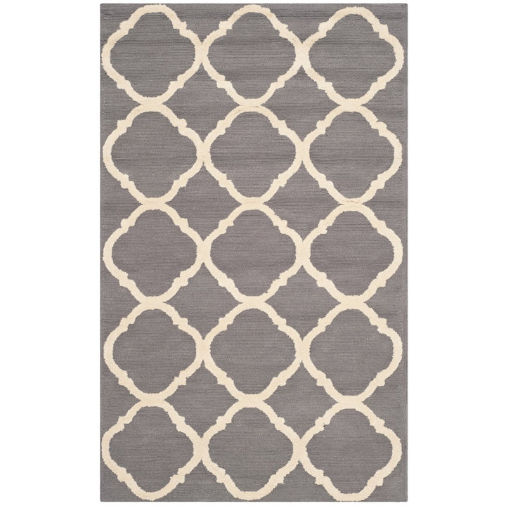 SAFAVIEH Newport NPT430A Hand-hooked Grey / Ivory Rug Image 8