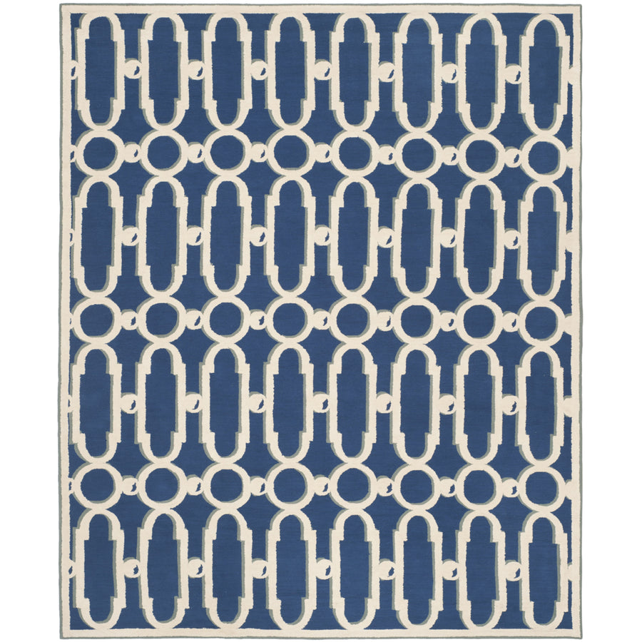 SAFAVIEH Newport NPT434C Royal Blue / White Rug Image 1