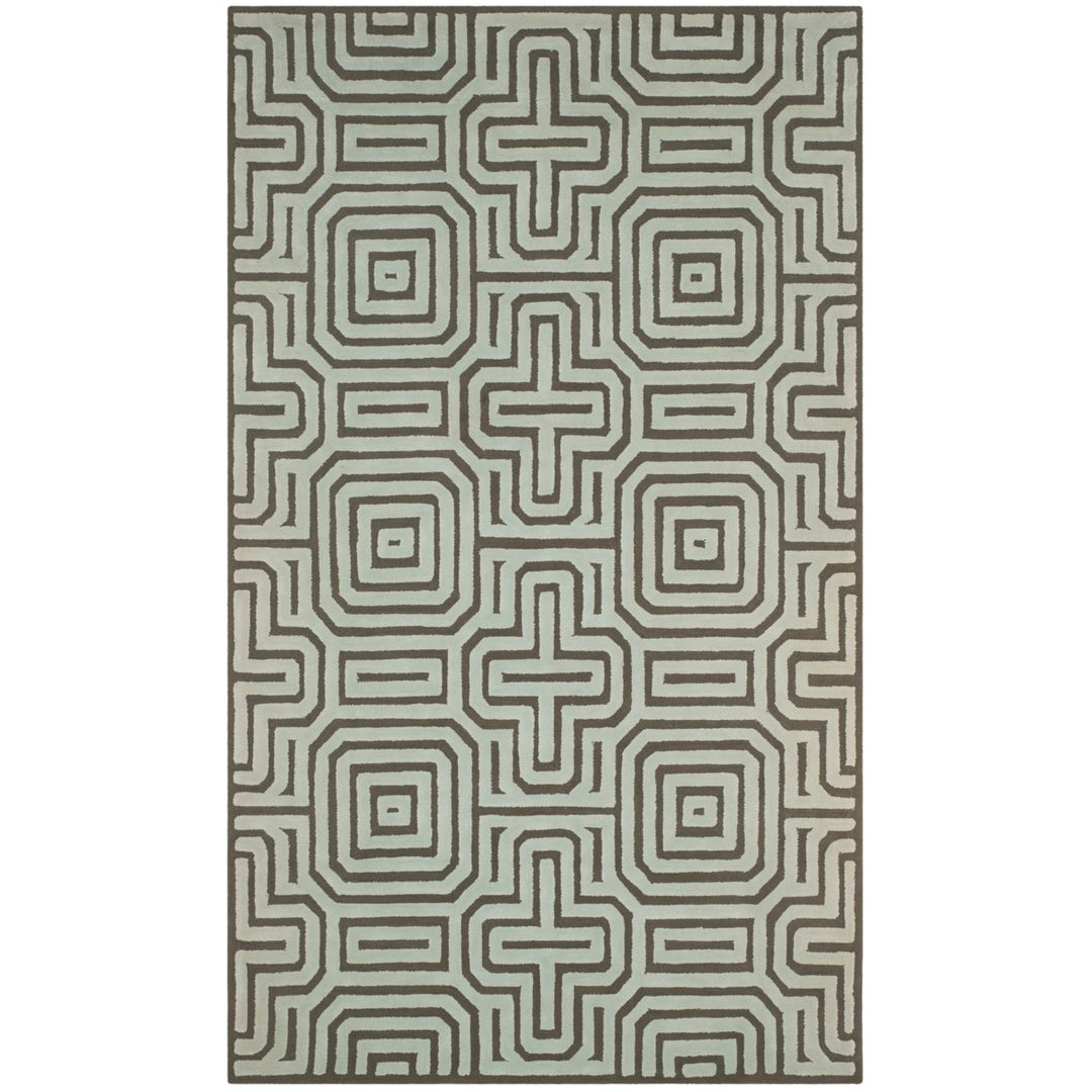 SAFAVIEH Newport NPT433A Brown / Light Blue Rug Image 2