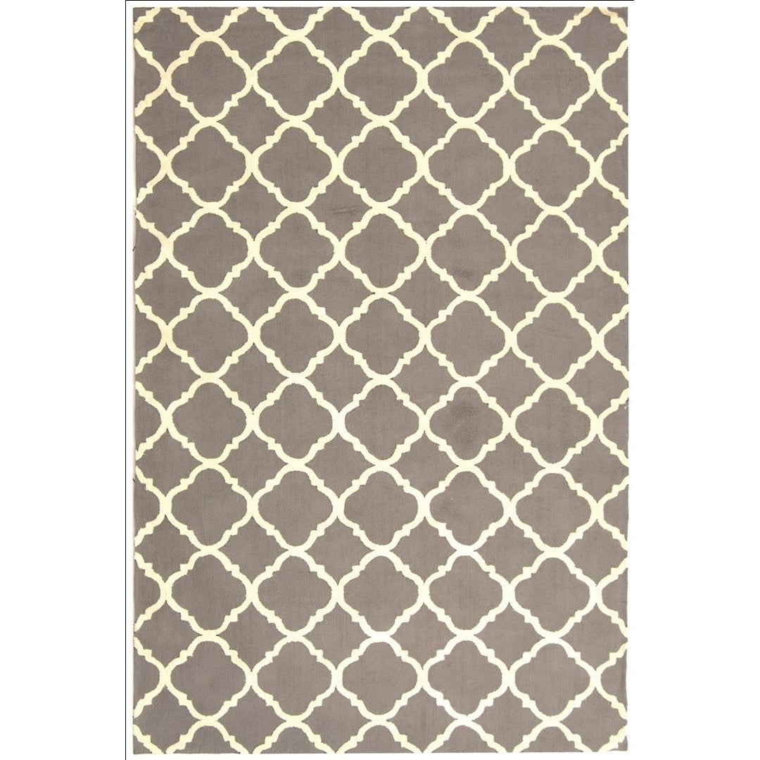 SAFAVIEH Newport NPT430A Hand-hooked Grey / Ivory Rug Image 9