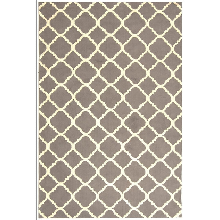 SAFAVIEH Newport NPT430A Hand-hooked Grey / Ivory Rug Image 9