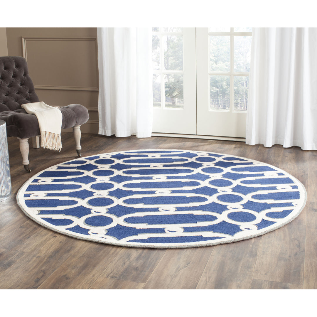 SAFAVIEH Newport NPT434C Royal Blue / White Rug Image 2