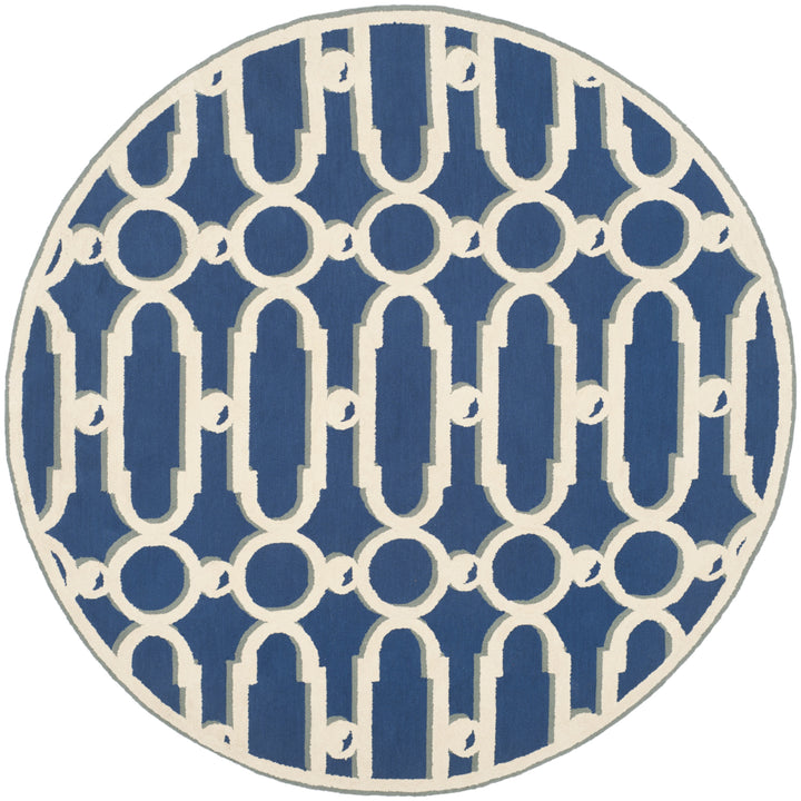 SAFAVIEH Newport NPT434C Royal Blue / White Rug Image 3