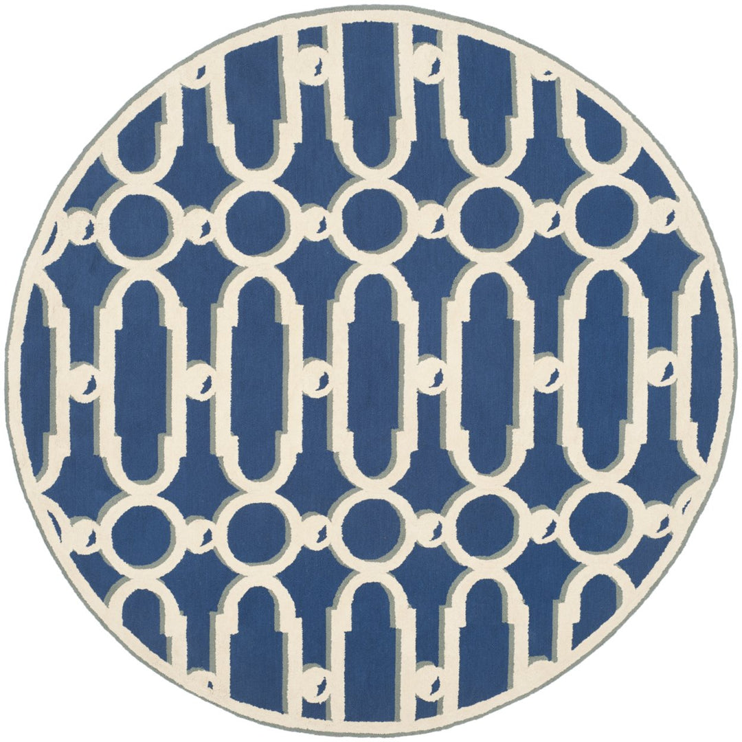 SAFAVIEH Newport NPT434C Royal Blue / White Rug Image 1