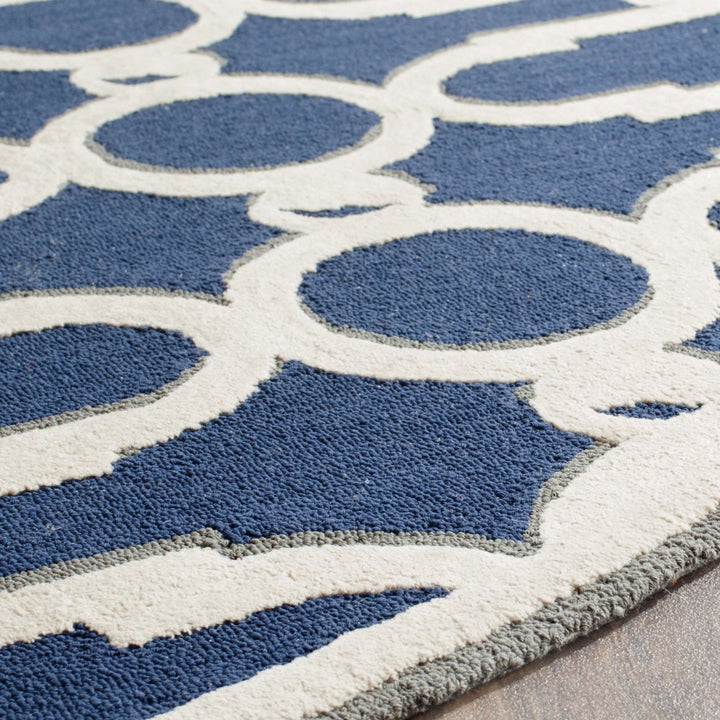 SAFAVIEH Newport NPT434C Royal Blue / White Rug Image 5