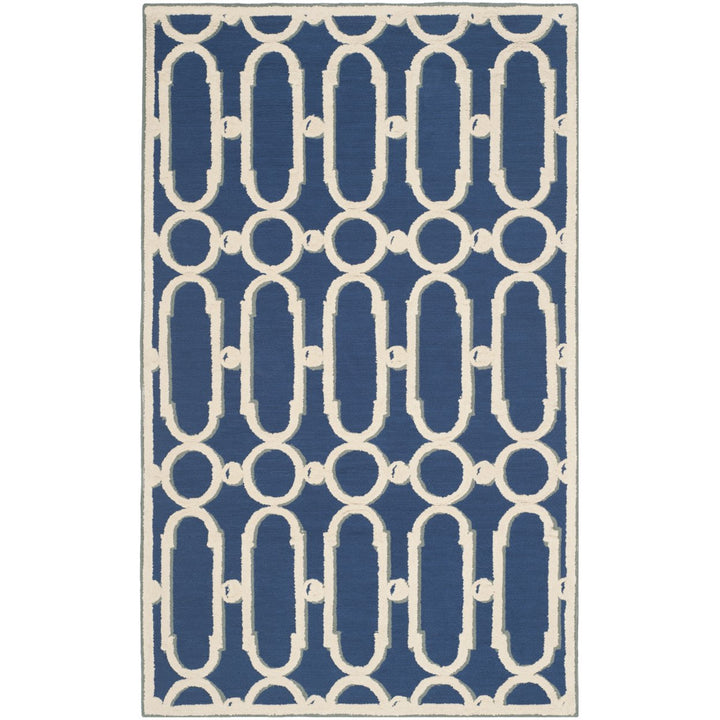 SAFAVIEH Newport NPT434C Royal Blue / White Rug Image 1