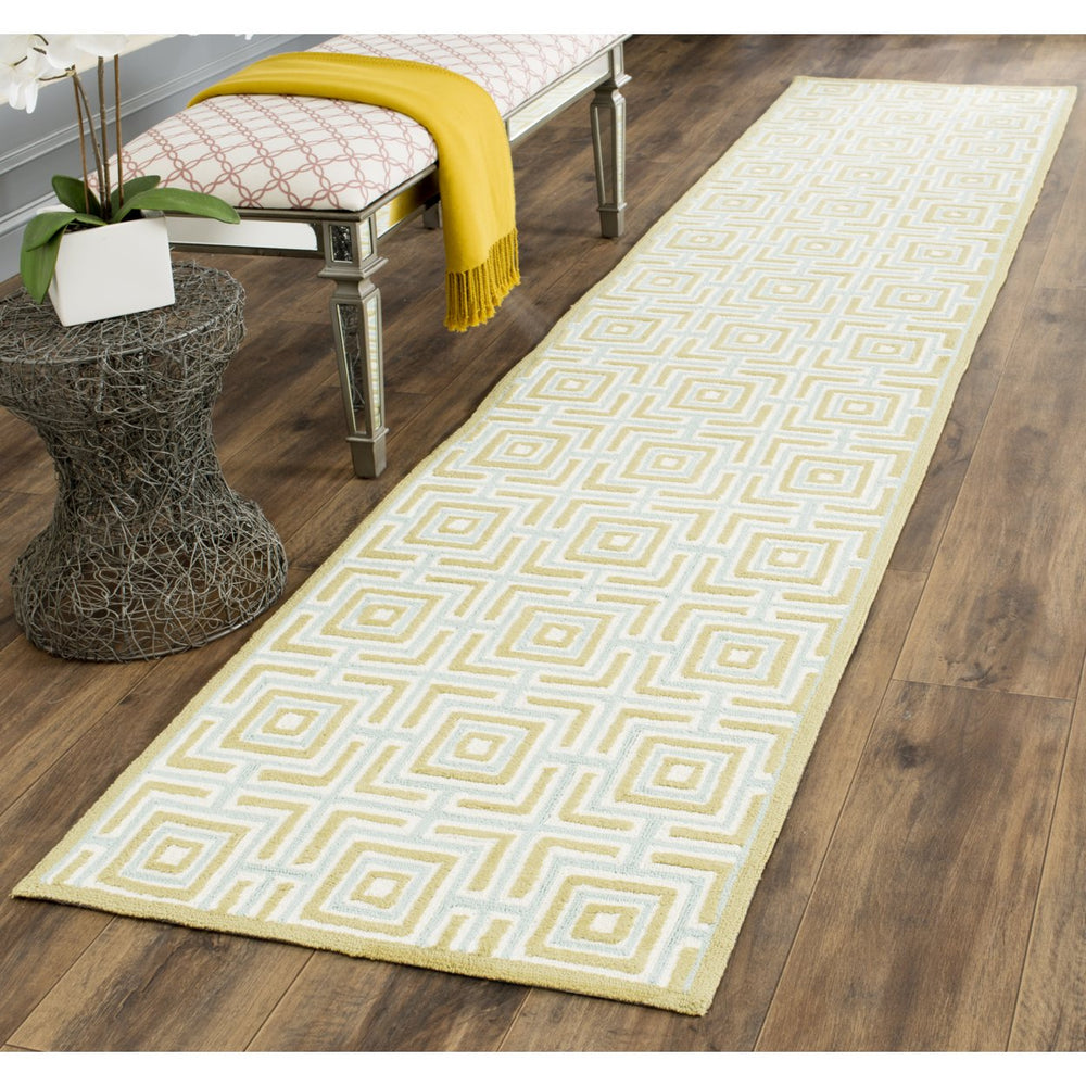 SAFAVIEH Newport NPT438C Olive / Light Blue Rug Image 2