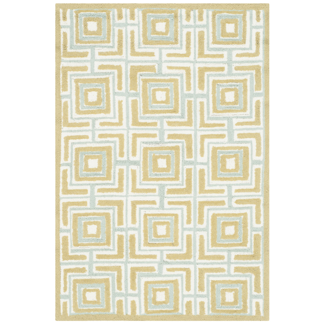 SAFAVIEH Newport NPT438C Olive / Light Blue Rug Image 6