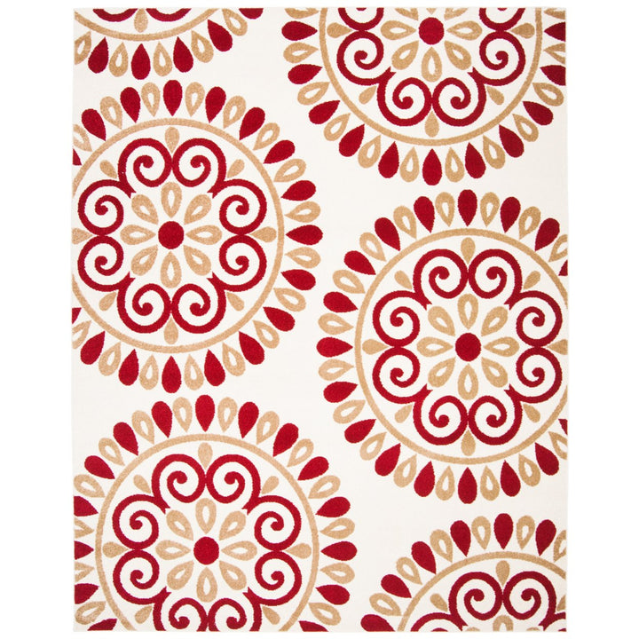 SAFAVIEH Newport Collection NPTS510A Cranberry / Cream Rug Image 2