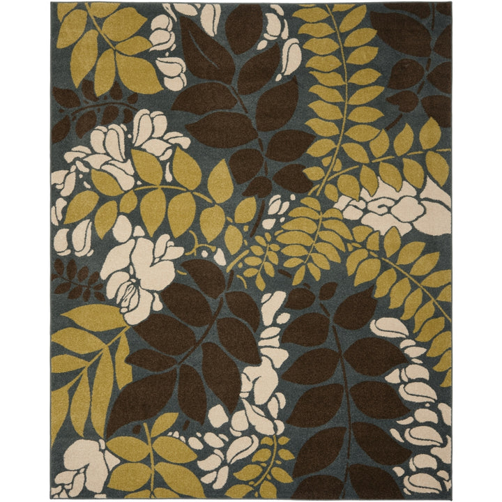 SAFAVIEH Newbury Collection NWB8698-6525 Blue / Brown Rug Image 1