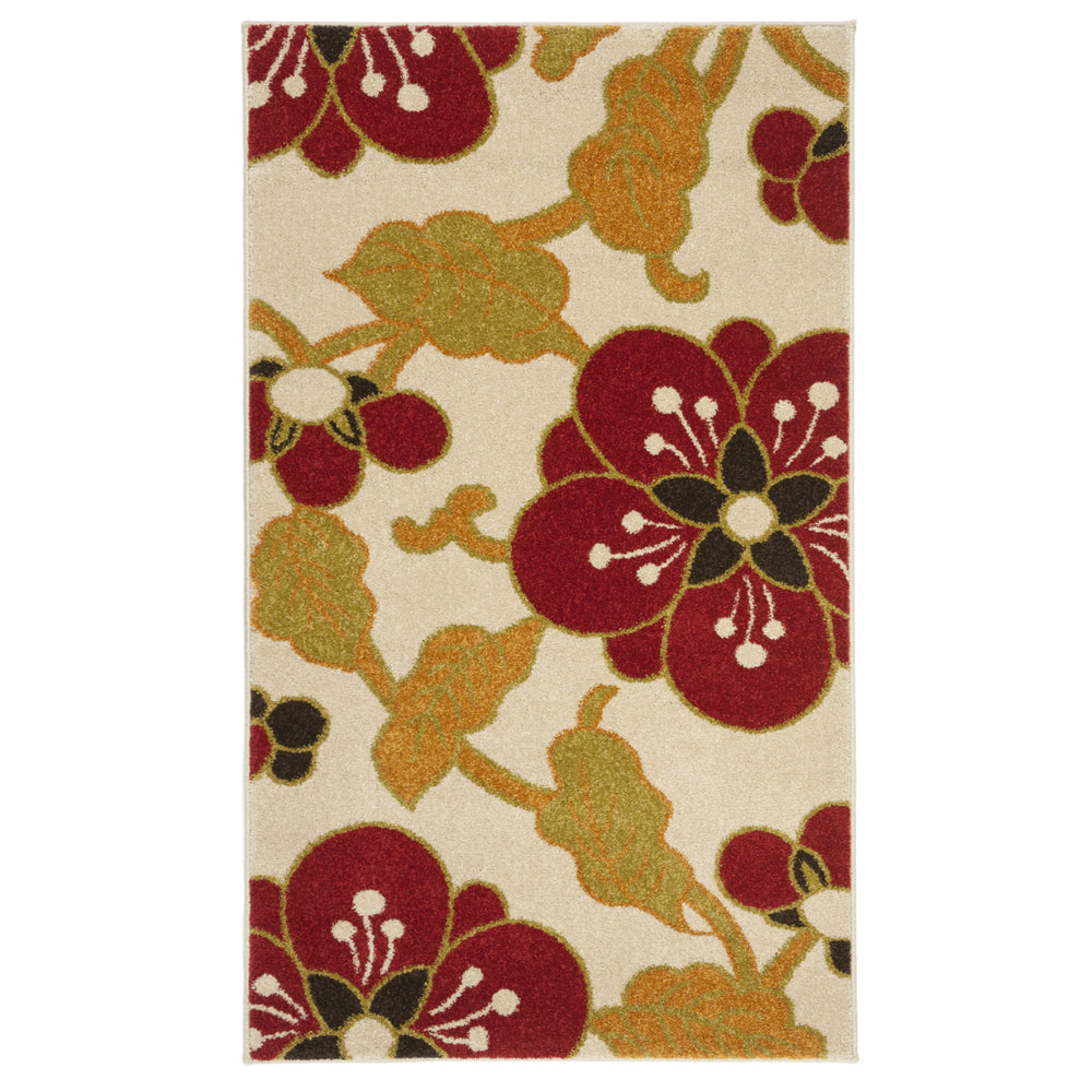 SAFAVIEH Newbury Collection NWB8702-1240 Ivory / Red Rug Image 2