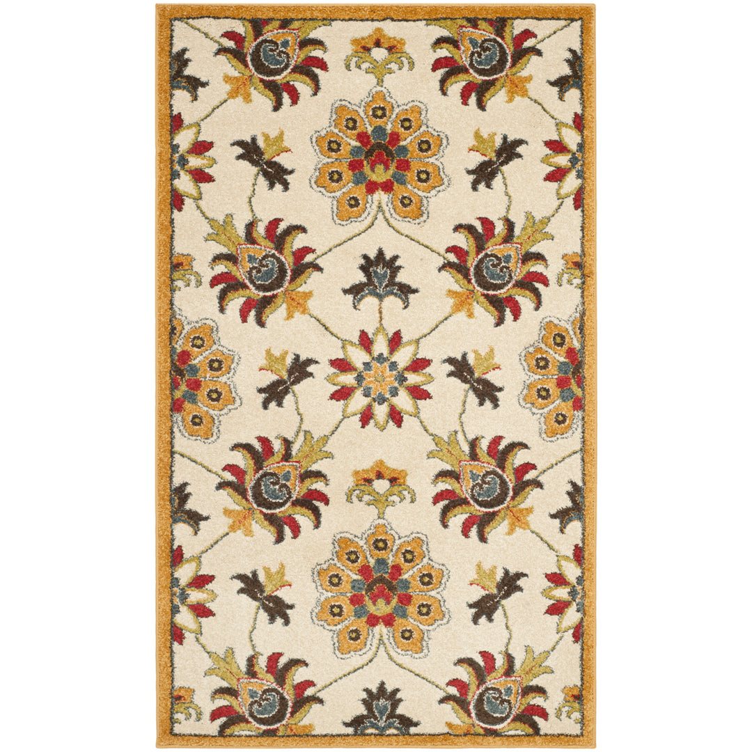 SAFAVIEH Newbury Collection NWB8704-1220 Ivory / Gold Rug Image 2