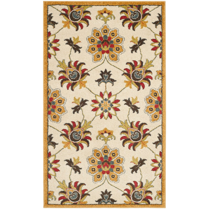 SAFAVIEH Newbury Collection NWB8704-1220 Ivory / Gold Rug Image 1