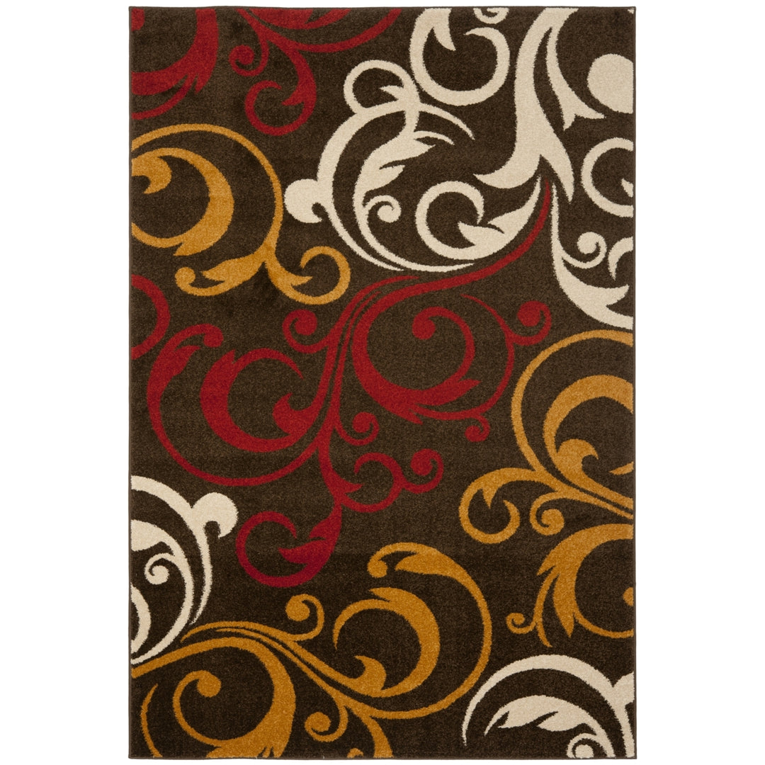 SAFAVIEH Newbury Collection NWB8703-2520 Brown / Gold Rug Image 2