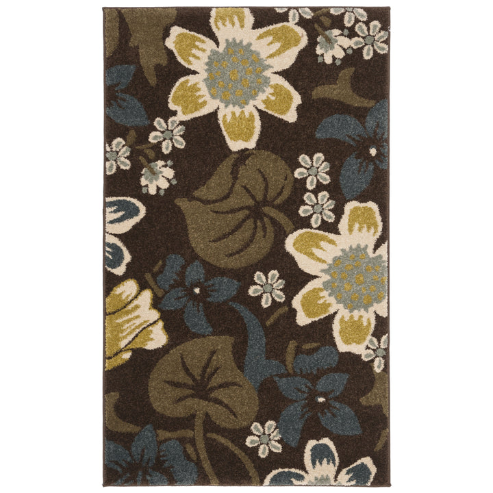 SAFAVIEH Newbury Collection NWB8706-2521 Brown / Blue Rug Image 2