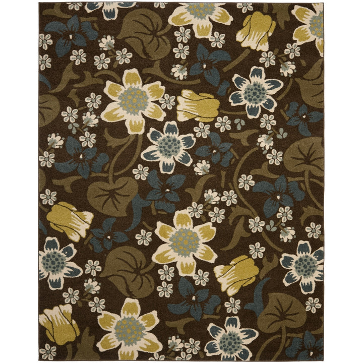 SAFAVIEH Newbury Collection NWB8706-2521 Brown / Blue Rug Image 5