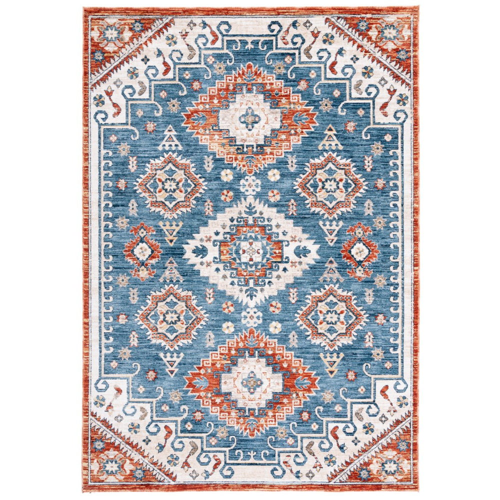 SAFAVIEH Olympia Collection OPA204N Blue / Ivory Rug Image 2