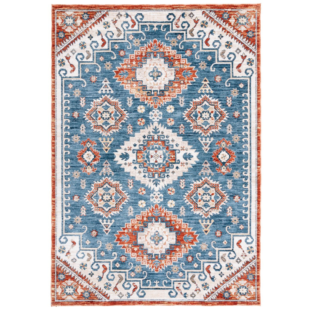 SAFAVIEH Olympia Collection OPA204N Blue / Ivory Rug Image 1