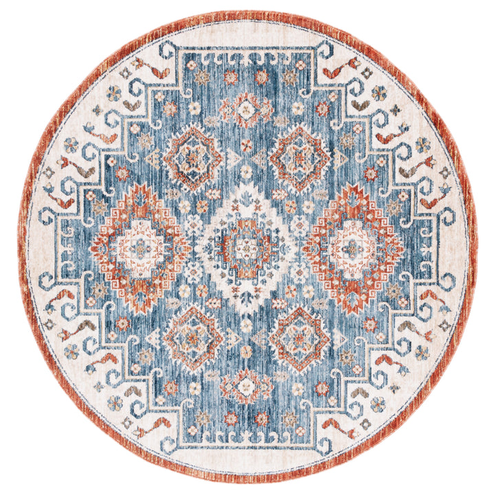 SAFAVIEH Olympia Collection OPA204N Blue / Ivory Rug Image 5