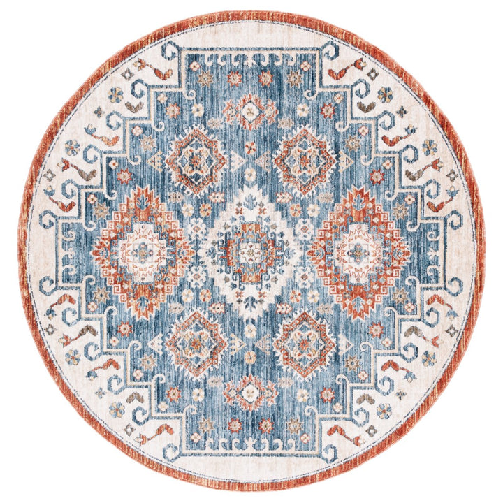 SAFAVIEH Olympia Collection OPA204N Blue / Ivory Rug Image 1