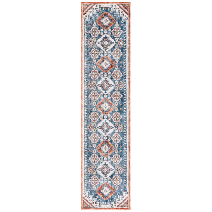 SAFAVIEH Olympia Collection OPA204N Blue / Ivory Rug Image 6