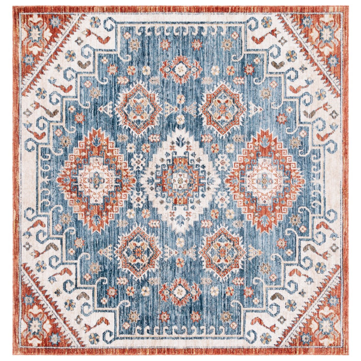 SAFAVIEH Olympia Collection OPA204N Blue / Ivory Rug Image 7