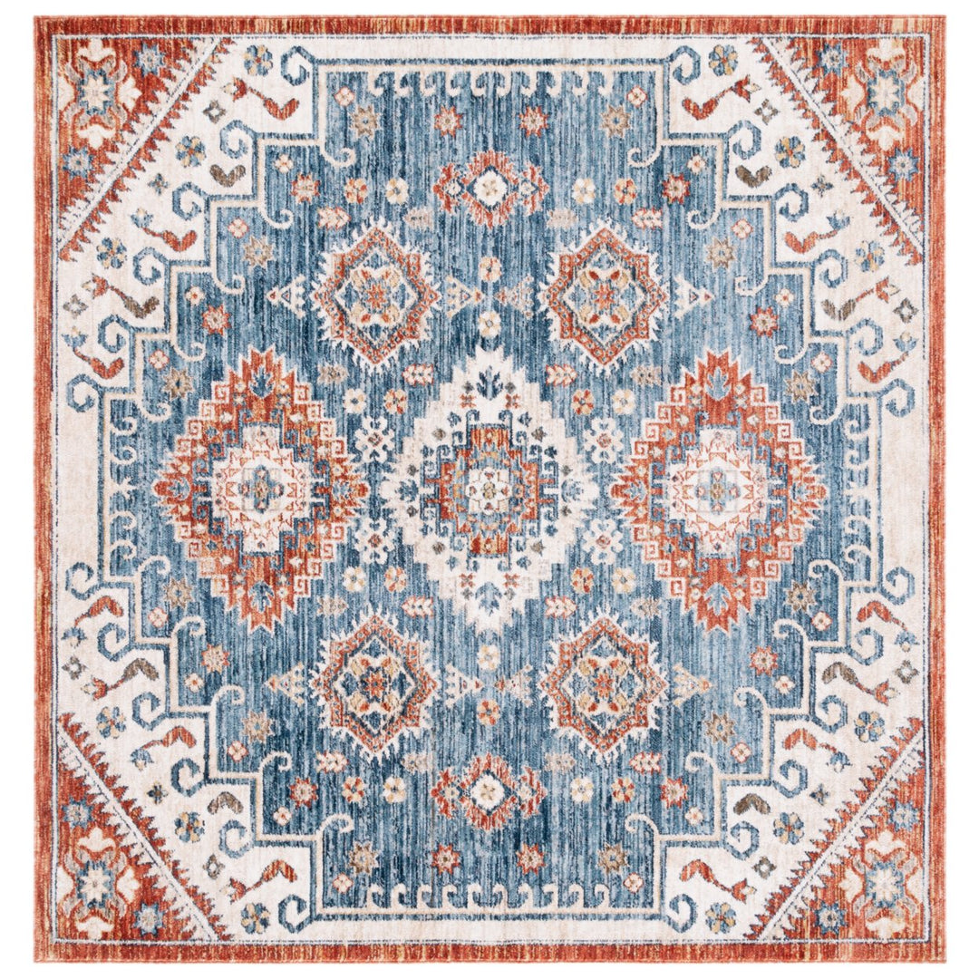 SAFAVIEH Olympia Collection OPA204N Blue / Ivory Rug Image 1