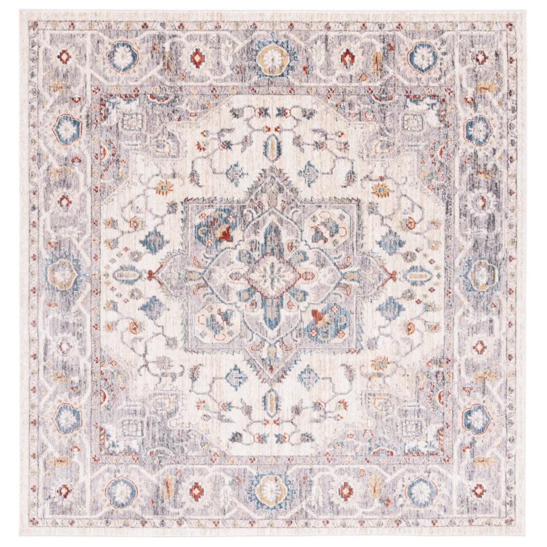 SAFAVIEH Olympia Collection OPA202F Grey / Ivory Rug Image 1