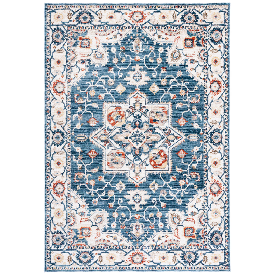 SAFAVIEH Olympia Collection OPA202N Blue / Ivory Rug Image 2