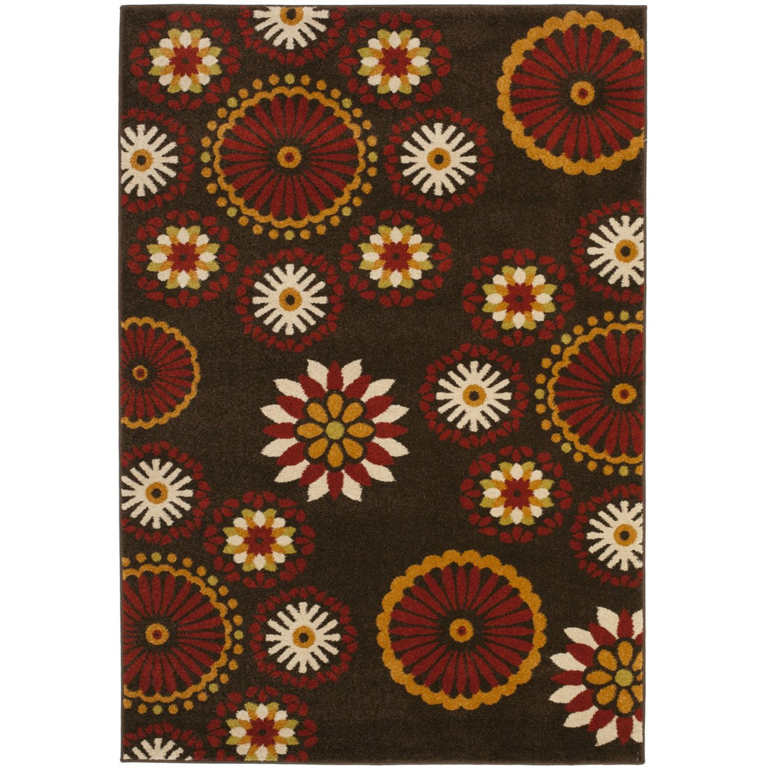 SAFAVIEH Newbury Collection NWB8727-2540 Brown / Red Rug Image 2