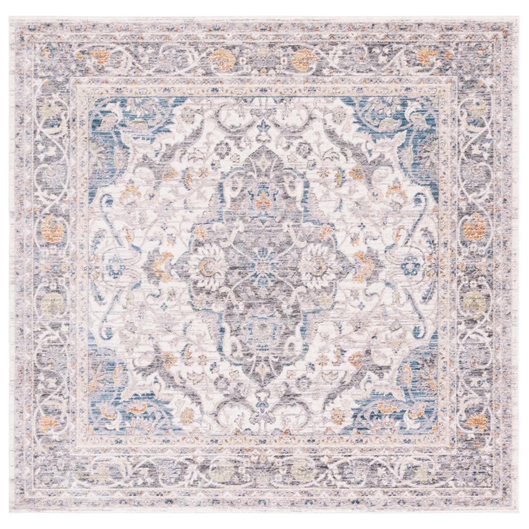 SAFAVIEH Olympia Collection OPA206F Grey / Ivory Rug Image 6