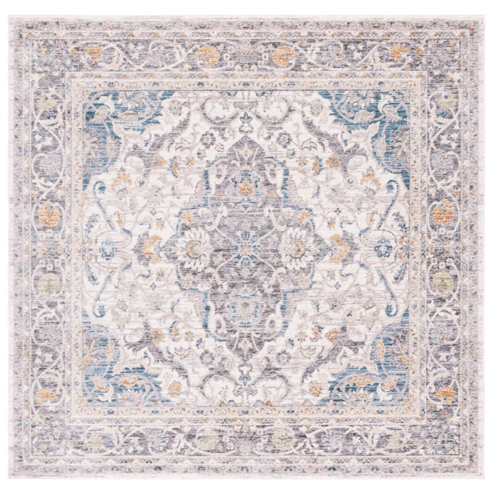 SAFAVIEH Olympia Collection OPA206F Grey / Ivory Rug Image 1