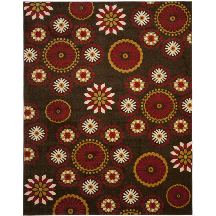 SAFAVIEH Newbury Collection NWB8727-2540 Brown / Red Rug Image 4