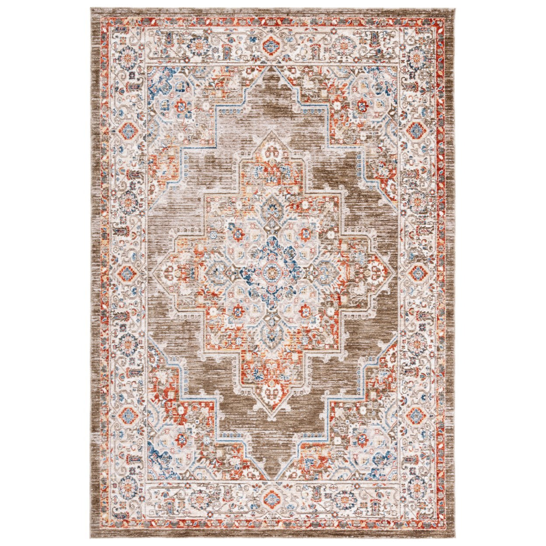 SAFAVIEH Olympia Collection OPA208Y Green / Ivory Rug Image 1