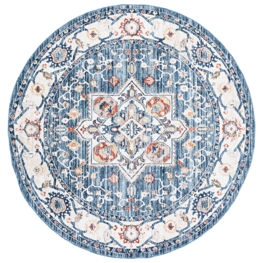 SAFAVIEH Olympia Collection OPA202N Blue / Ivory Rug Image 1