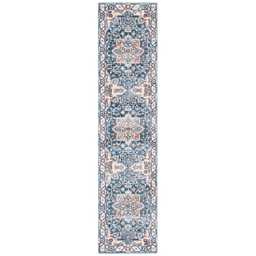 SAFAVIEH Olympia Collection OPA202N Blue / Ivory Rug Image 6