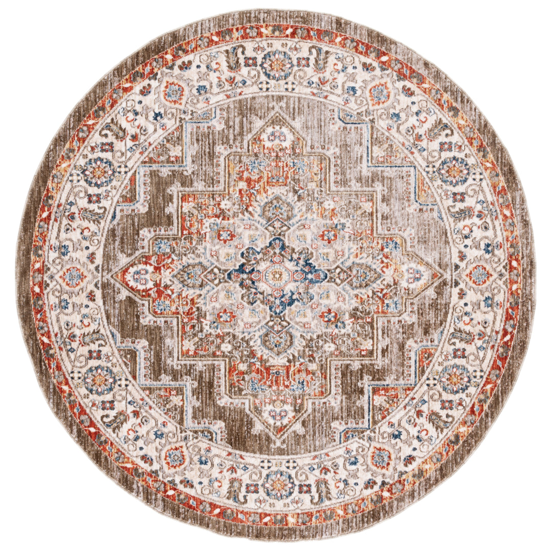 SAFAVIEH Olympia Collection OPA208Y Green / Ivory Rug Image 5