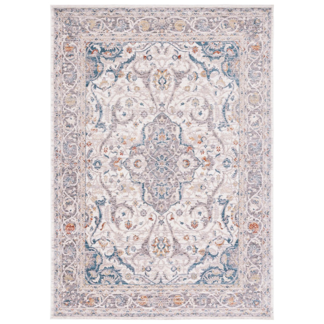 SAFAVIEH Olympia Collection OPA206F Grey / Ivory Rug Image 1