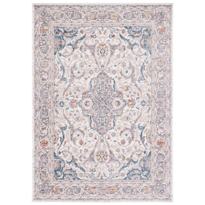 SAFAVIEH Olympia Collection OPA206F Grey / Ivory Rug Image 1