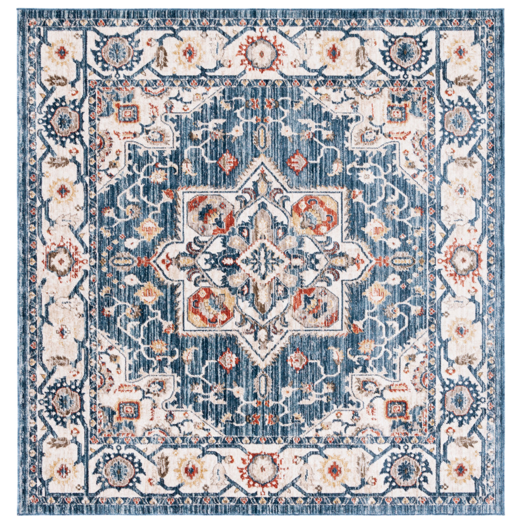 SAFAVIEH Olympia Collection OPA202N Blue / Ivory Rug Image 7