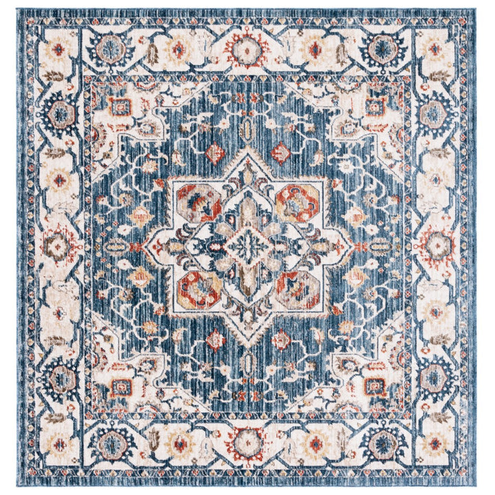 SAFAVIEH Olympia Collection OPA202N Blue / Ivory Rug Image 1