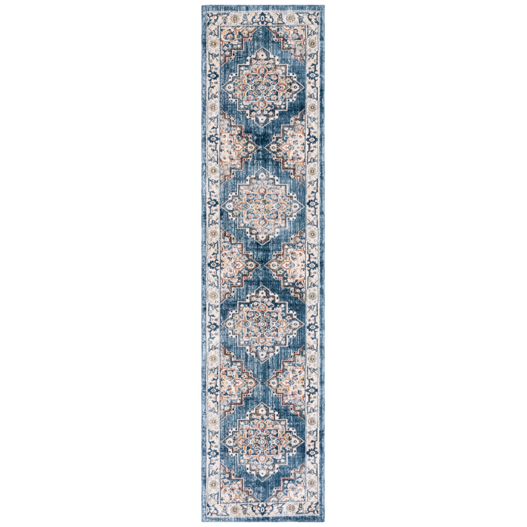 SAFAVIEH Olympia Collection OPA208M Blue / Beige Rug Image 6